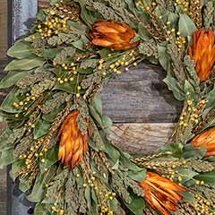 Protea Sunset Wreath