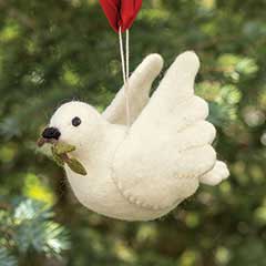 Felt Dove Ornament