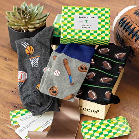 "Game On" Socks & Trivia