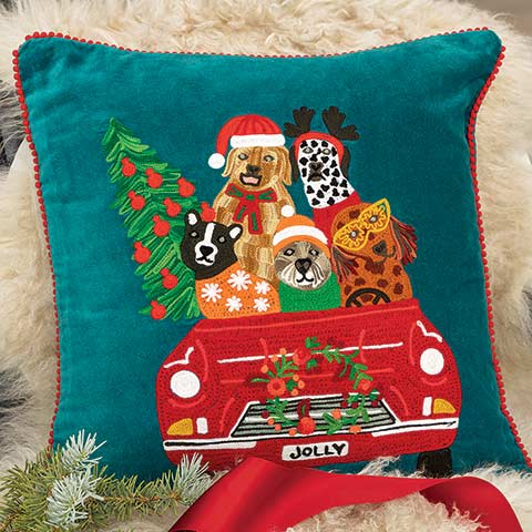 Holiday Joyride Pillow