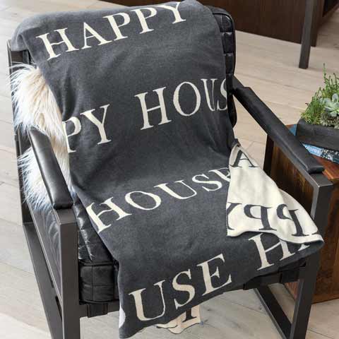 "Happy House" Throw