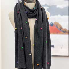 Prism Charcoal Scarf