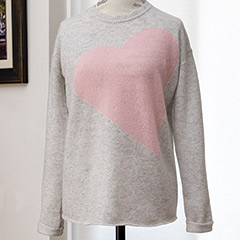 Product Image of Heather Heart Cashmere Sweater