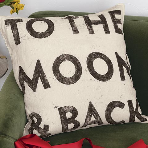 "To The Moon & Back" Pillow