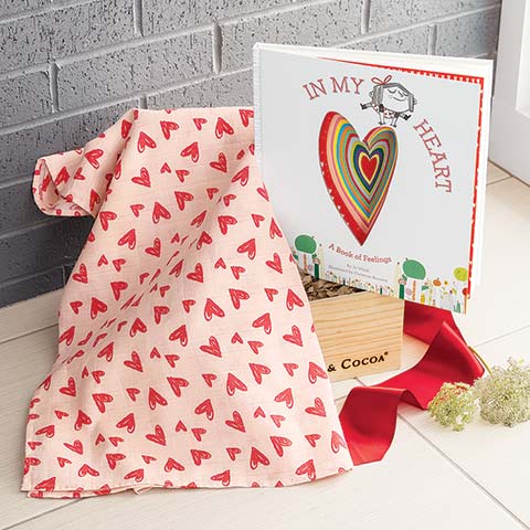 "In My Heart" Book & Swaddle