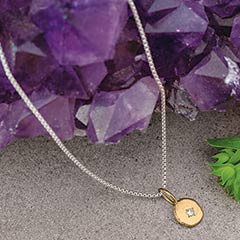 Petite Diamond Pendant Necklace