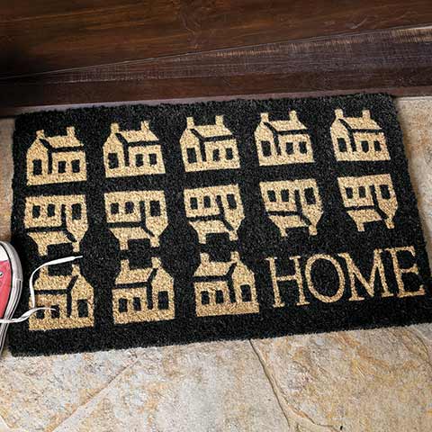 Two-tone "Home" Door Mat