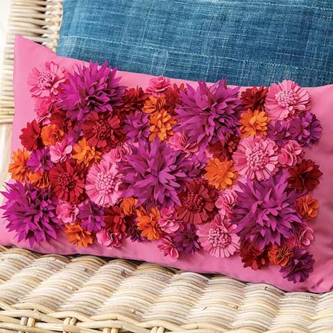 Fuchsia Garden Pillow