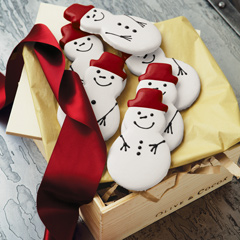 Twelve Snowman Cookies