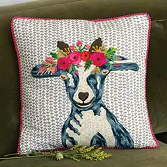 Greta Goat Pillow