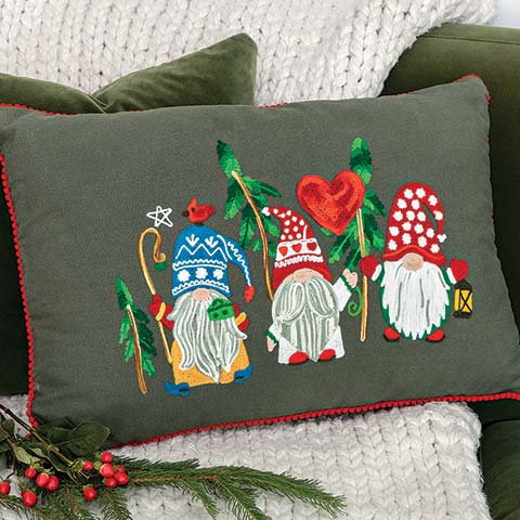 Holiday Gnome Pillow