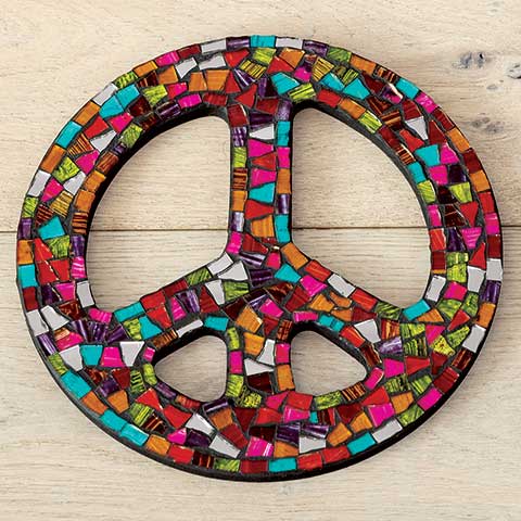 Mosaic Peace Sign