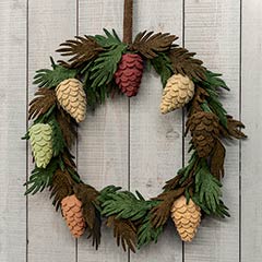 Product Image of Felt Pinecone Wreath