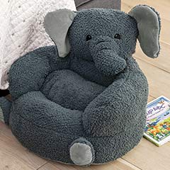 Grey Elephant Kids’ Chair