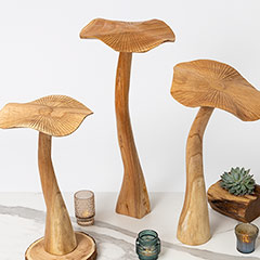 Wonderland Carved Mushrooms