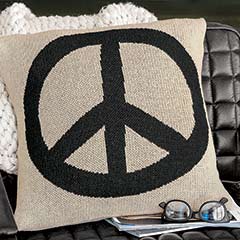 Peace Woven Pillow