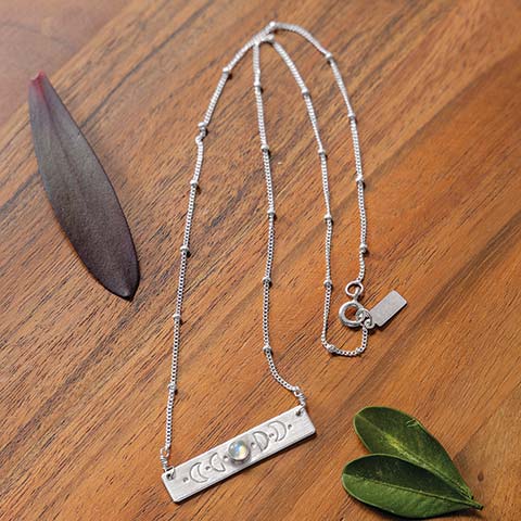 Silver Luna Necklace