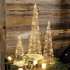 Product Image of Golden Light-up Trees