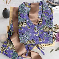 Aubergine Leopard Pajamas