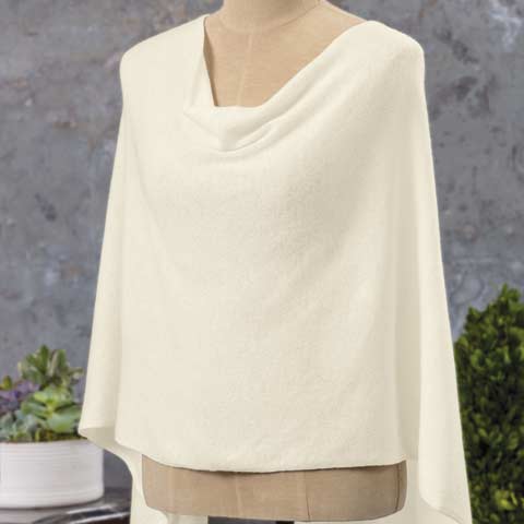 Product Image of Cream Cashmere Poncho