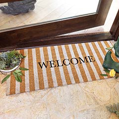 Grande Striped Welcome Mat