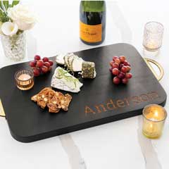 Product Image of Personalized Noir Serving Tray