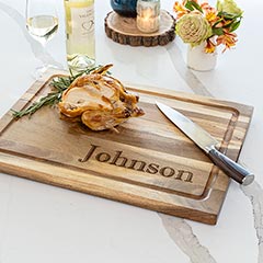 Product Image of Luxe Personalized Carving Board Set