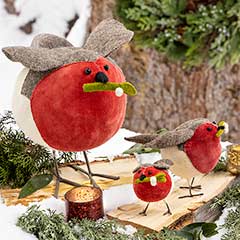 Product Image of Felted Wool Robin Family