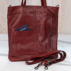 Oxblood Leather Handbag