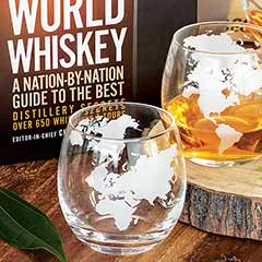 Whiskey World Glasses & Book