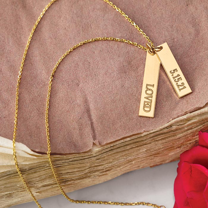 Personalized Mini Dogtag Necklace