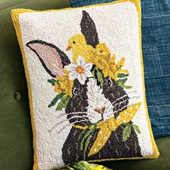 Product Image of Bunny & Chick Portrait Pillow