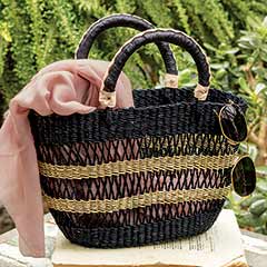 Garden Party Basket Bag