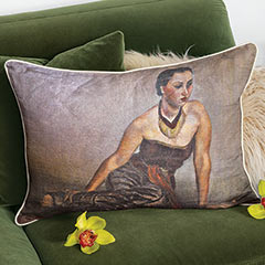 Product Image of Woman In Repose Portrait Pillow