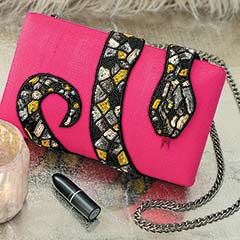 Product Image of Magenta Serpentine Clutch