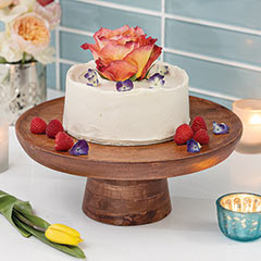 Organic Wood Cake Stand