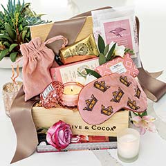 Pink & Gold Spa Crate