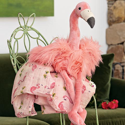 Pink Flamingo & Swaddle