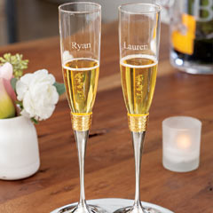 Product Image of Personalized Champagne Flutes