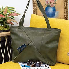 Product Image of Olive Leather Handbag