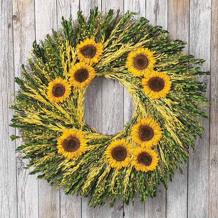 Grande Sunflower Wreath, New from All Gifts Olive & Cocoa, LLC
