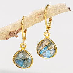 Product Image of Labradorite Teardrop Earrings