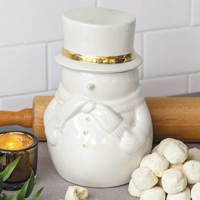 Snowman Cookie Jar & Cookies