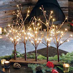Product Image of Holly Berry Lit Trees