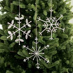 Product Image of Glittering Snowflake Ornaments