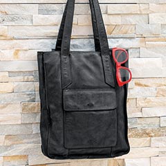 Product Image of Charcoal Leather Tote