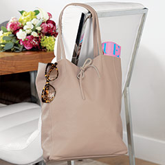 Product Image of Soft Blush Leather Tote