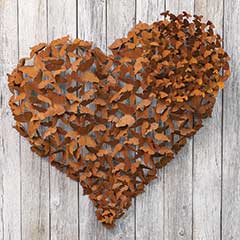 Product Image of Heart Aflutter Metal Butterflies - Heart Aflutter Metal Art, Large