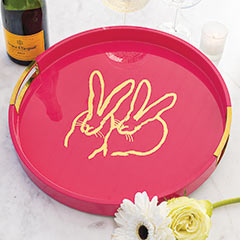 Product Image of Gilt Bunny Cocktail Tray