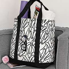 Product Image of Abstract Bunny Canvas Tote